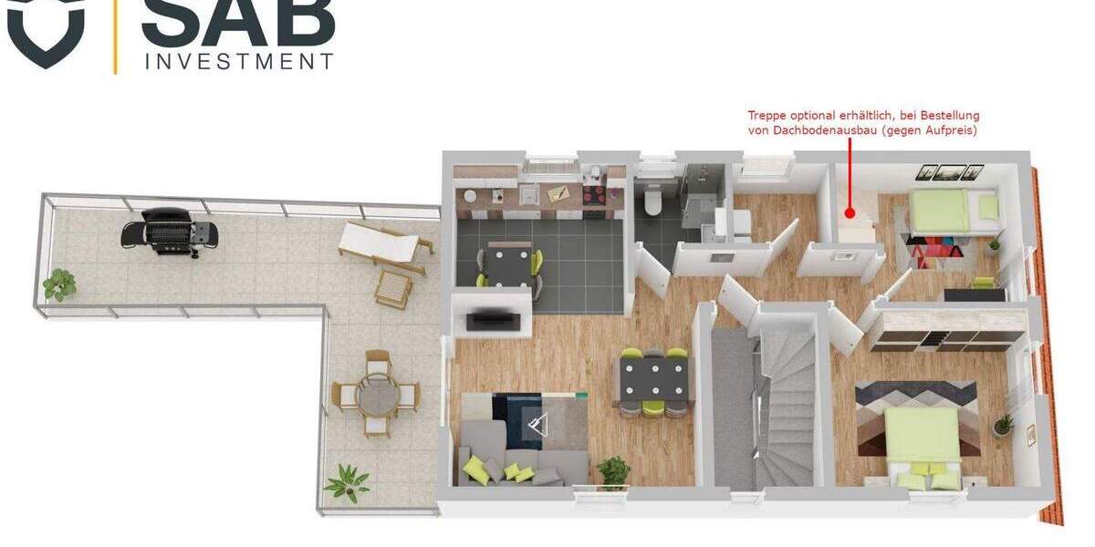 Etagenwohnung Oldenburg Eversten - 3 Zimmer, 85 m&sup2;, 313.000&euro; | Angebot:26376813