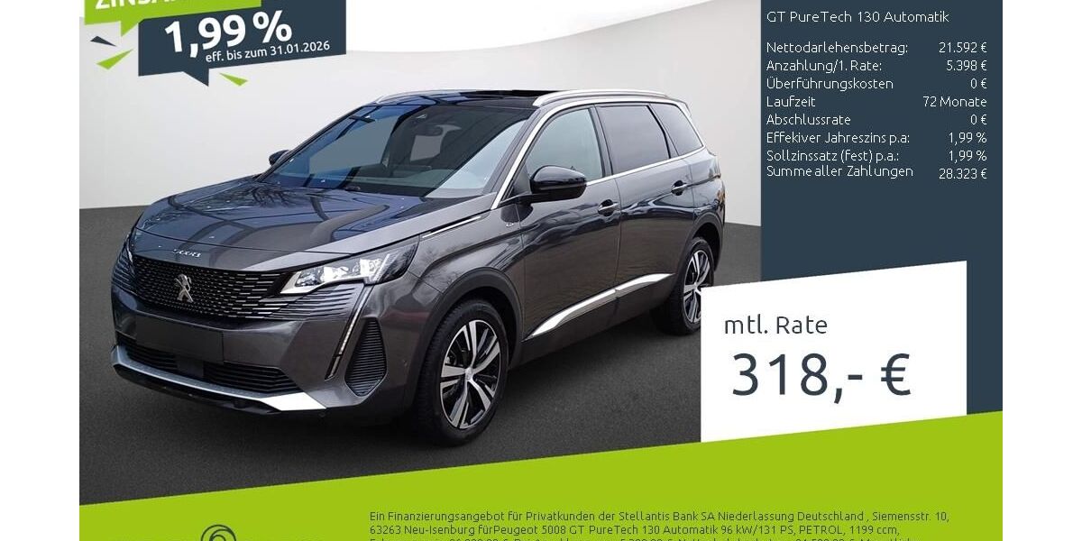 Peugeot 5008 46.150 km 26.690 &euro; Borken 46325