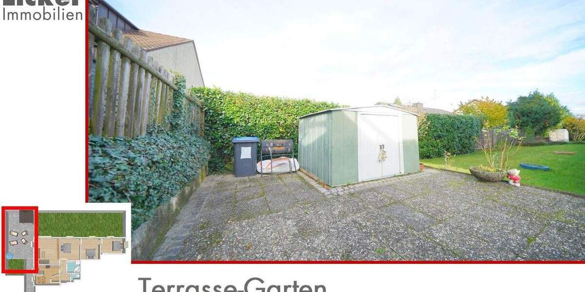 * Gartengeschoss-Whg. mit 130m² Terrassen- und Gartenfläche. 4 zimmer