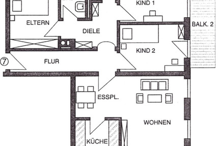 Wohnung Wolfratshausen - 4 Zimmer, 92 m&sup2;, 1.300&euro; | Angebot:24865810