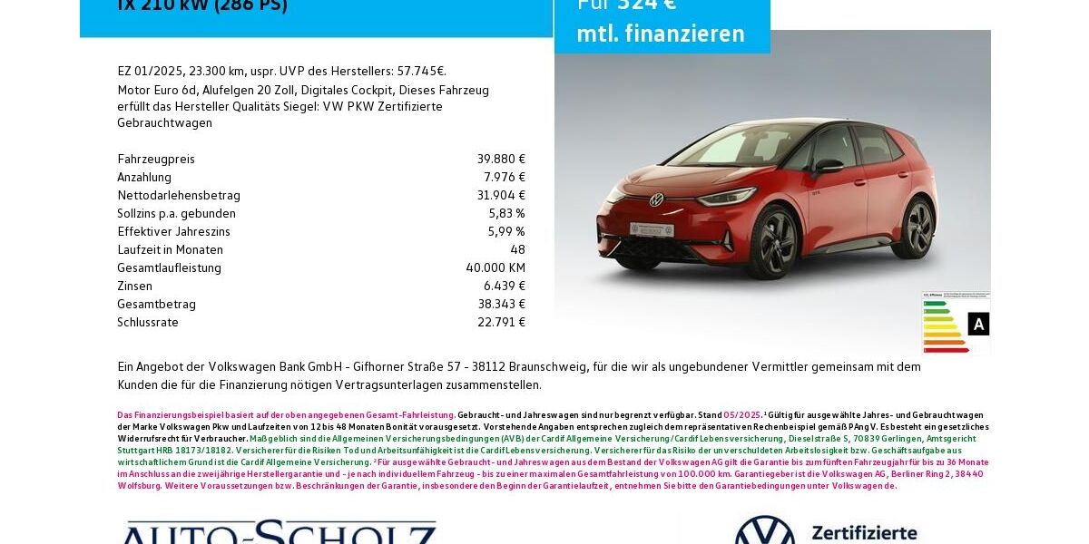 VW ID.3 23.300 km 39.880 &euro; Bayreuth 95448