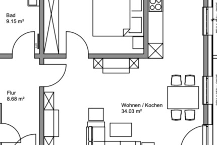 Helle 2-Zimmer Wohnung mit Balkon in Grömitz 2 zimmer