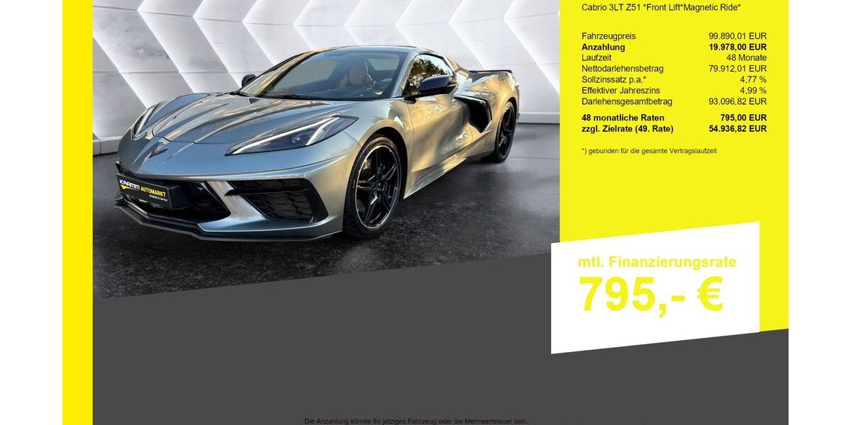 Corvette C8 18.900 km 98.990 &euro; Berlin-Französisch Buchholz 13127