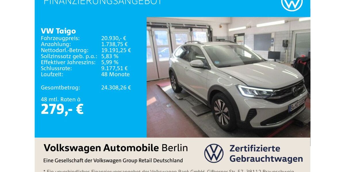 VW Taigo 15.980 km 20.930 &euro; Berlin 12681