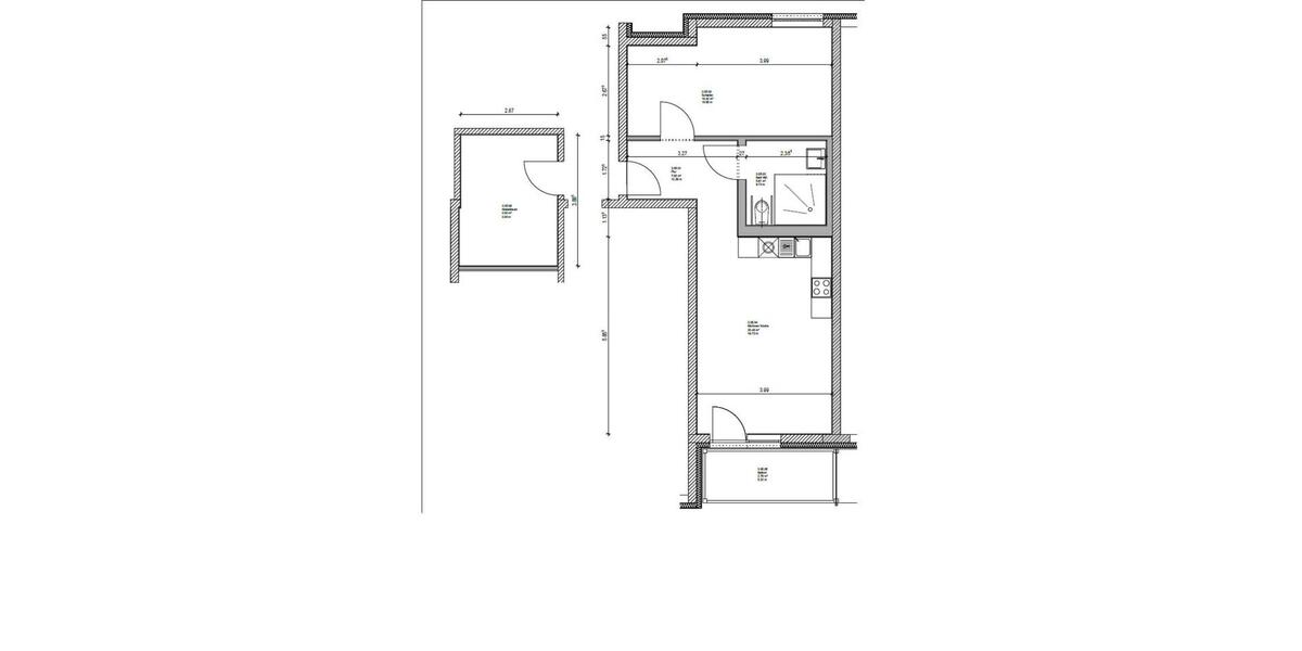 Etagenwohnung Ilmenau - 2 Zimmer, 57 m&sup2;, 337&euro; | Angebot:23456822