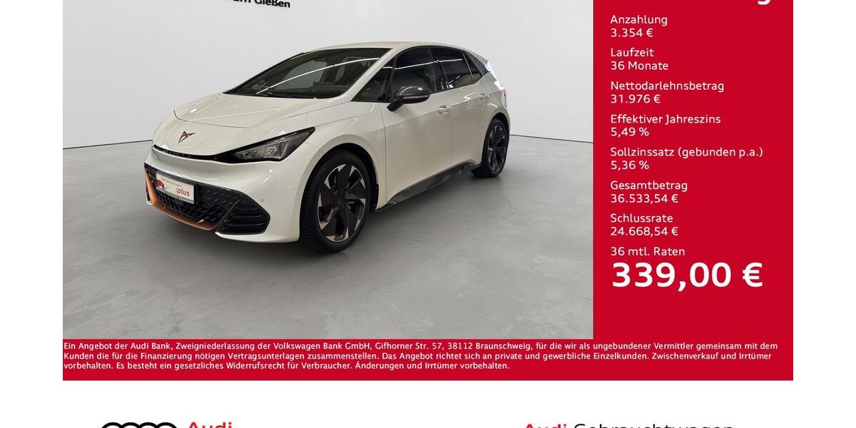 Cupra Born 7.000 km 35.330 &euro; Giessen 35394
