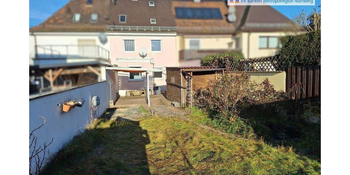 Wohnen zwischen Main-Donau Kanal und Rednitz Grund: Reihenmittelhaus mit Garten 4 zimmer