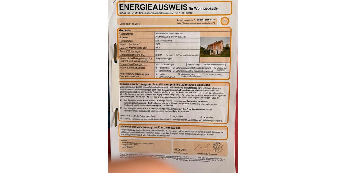 Einfamilienhaus Gebsattel - 6 Zimmer, 170 m&sup2;, 530.000&euro; | Angebot:26536755