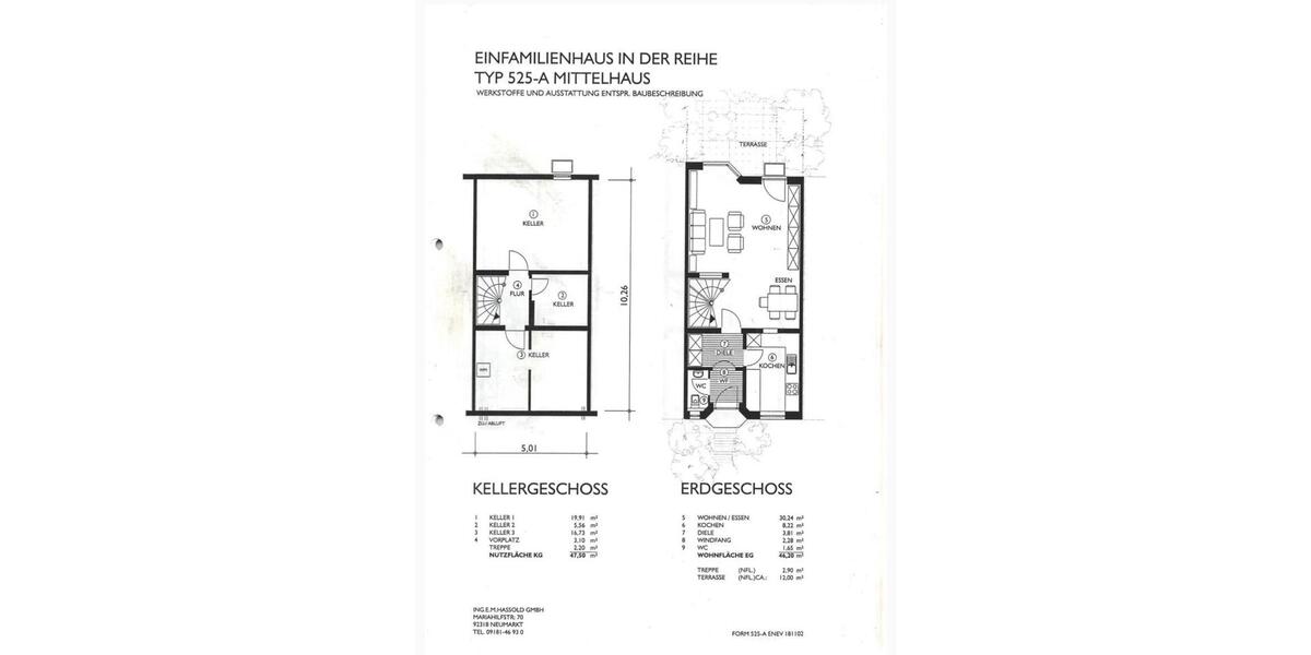 Reihenhaus Nürnberg Altenfurt - 5.5 Zimmer, 120 m&sup2;, 549.000&euro; | Angebot:26759973