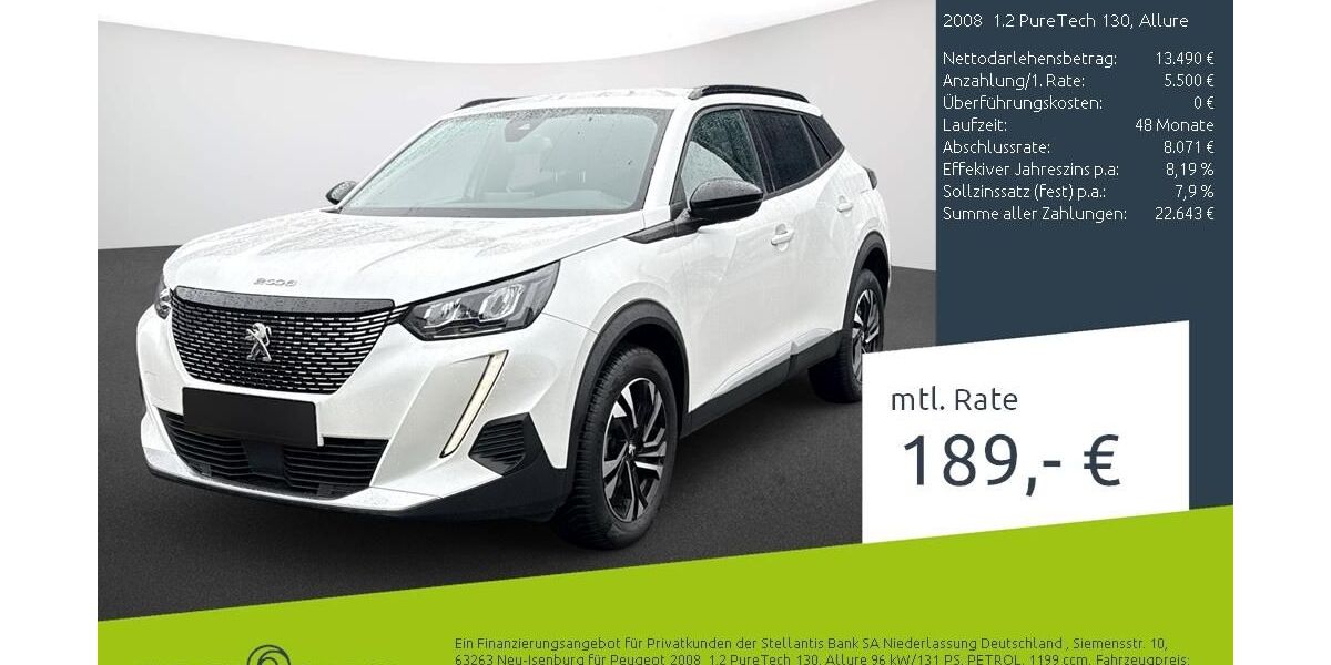 Peugeot 2008 37.344 km 18.389 &euro; Bocholt 46395