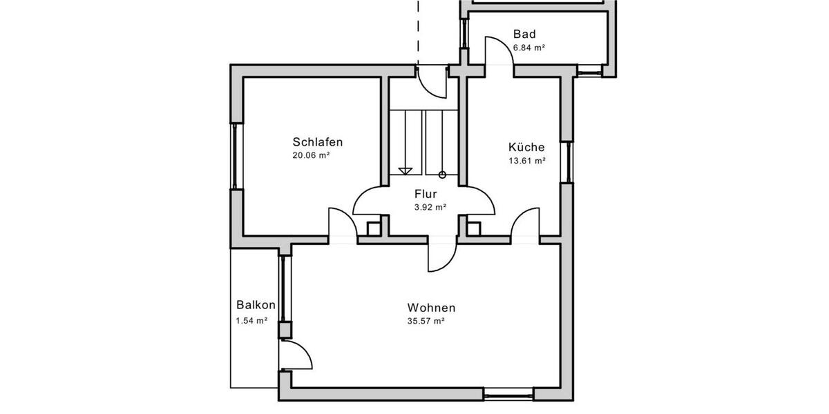 Frisch Renovierte schöne Helle 2 Zimmer-Wohnung mit Balkon 2 zimmer