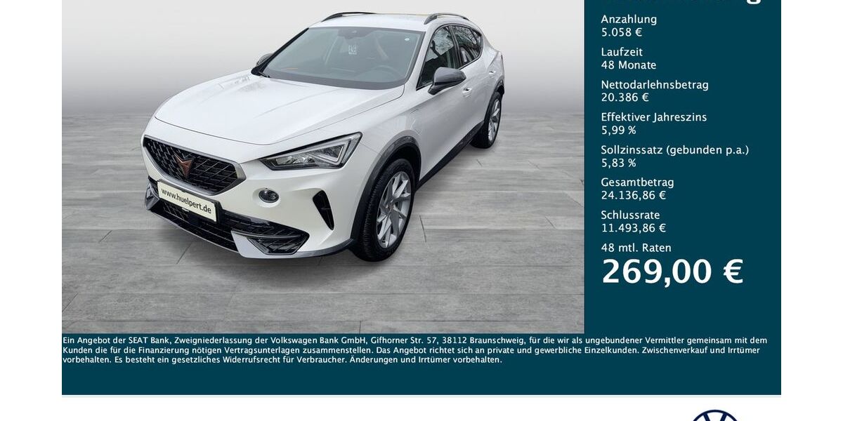 Cupra Formentor 19.944 km 25.390 &euro; Dortmund 44379