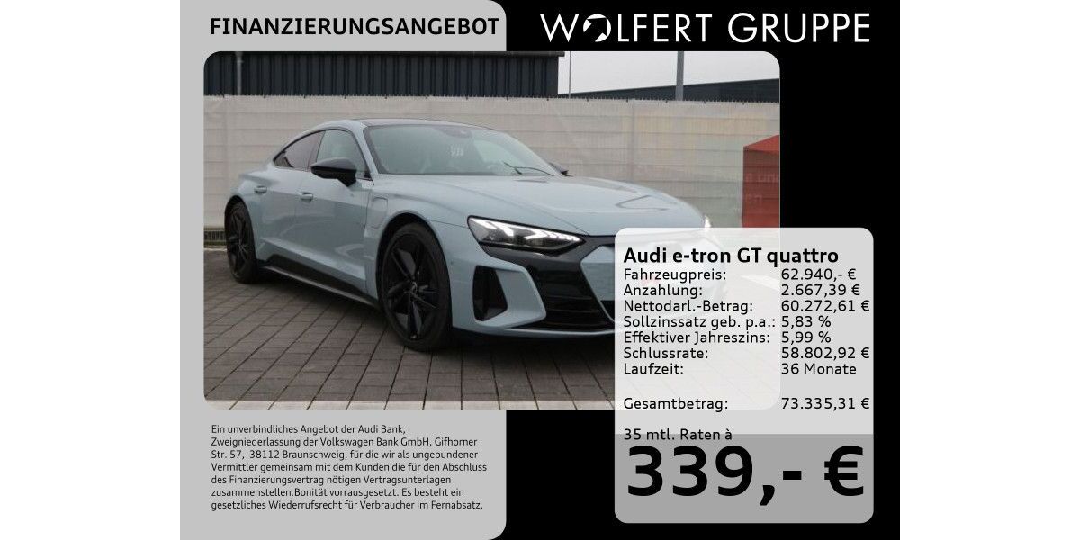 Audi e-tron GT 23.052 km 62.940 &euro; Großwallstadt 63868