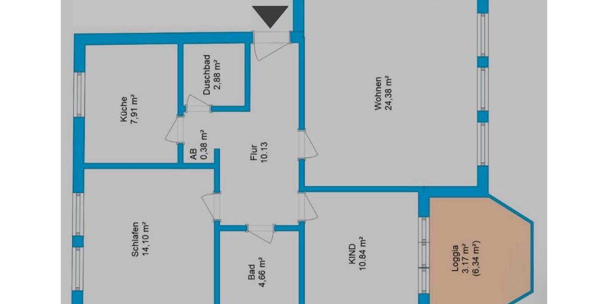 Etagenwohnung Ebstorf - 3 Zimmer, 78 m&sup2;, 675&euro; | Angebot:25725418