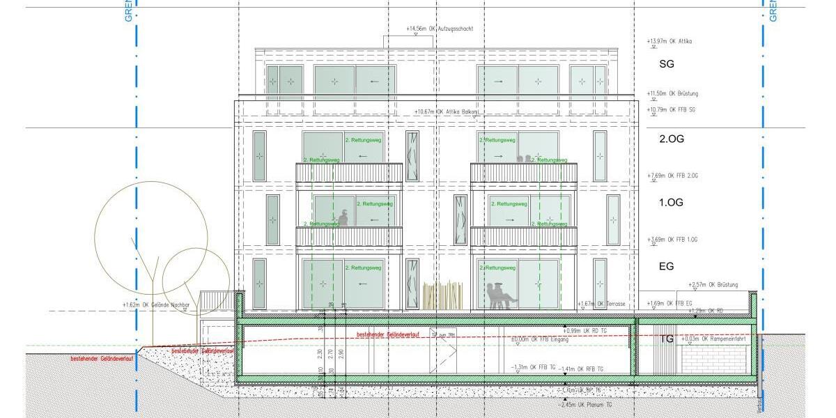 Helle Neubauwohnung mit eigenem Garten im KFW 40 Energiesparhaus Nähe Porta Nigra - Erdgeschoßwohnung Trier Nord | Angebot:26441140