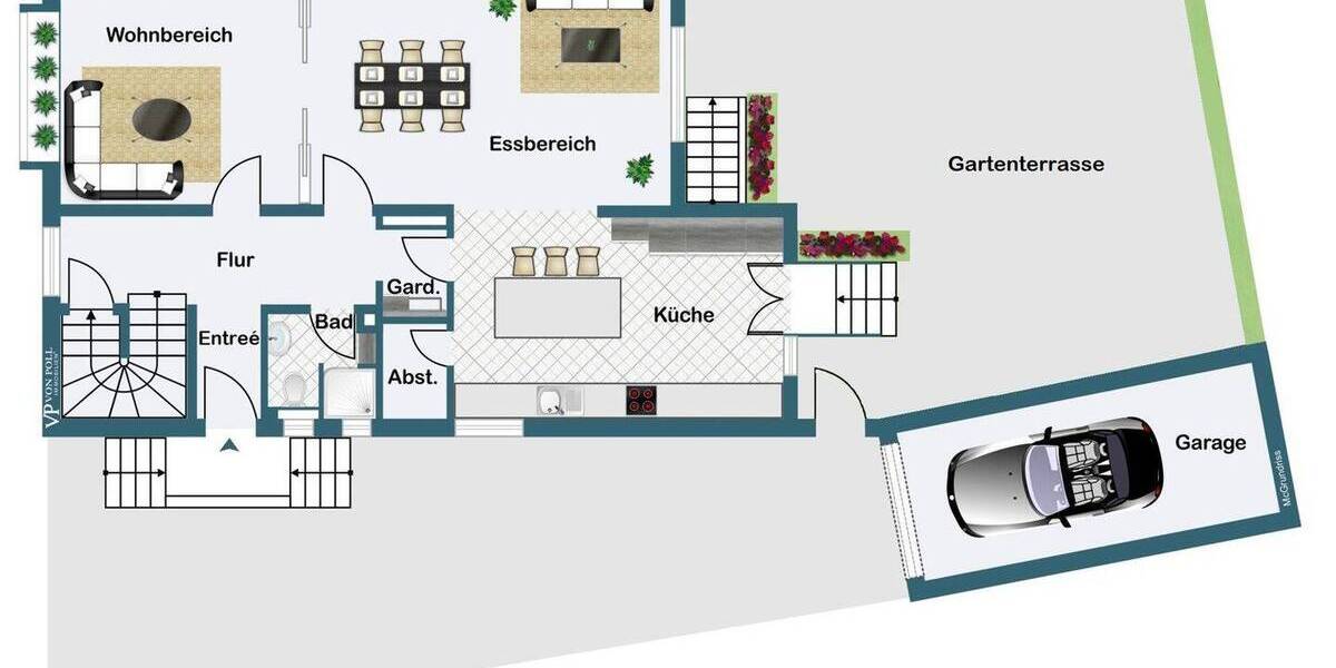 Doppelhaushälfte Frankfurt am Main Praunheim - 6 Zimmer, 181 m&sup2;, 1.450.000&euro; | Angebot:26388324