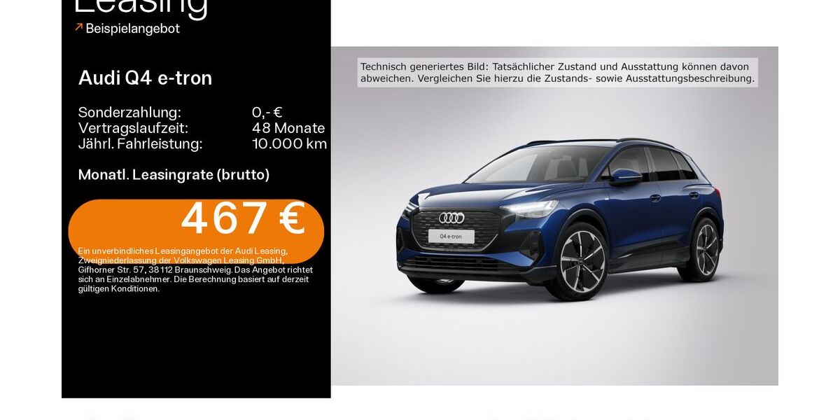 Audi Q4 e-tron 9.833 km 52.990 € Hofheim 65719