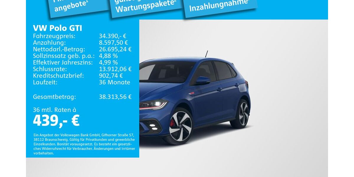 VW Polo 3.000 km 34.390 &euro; München 80807