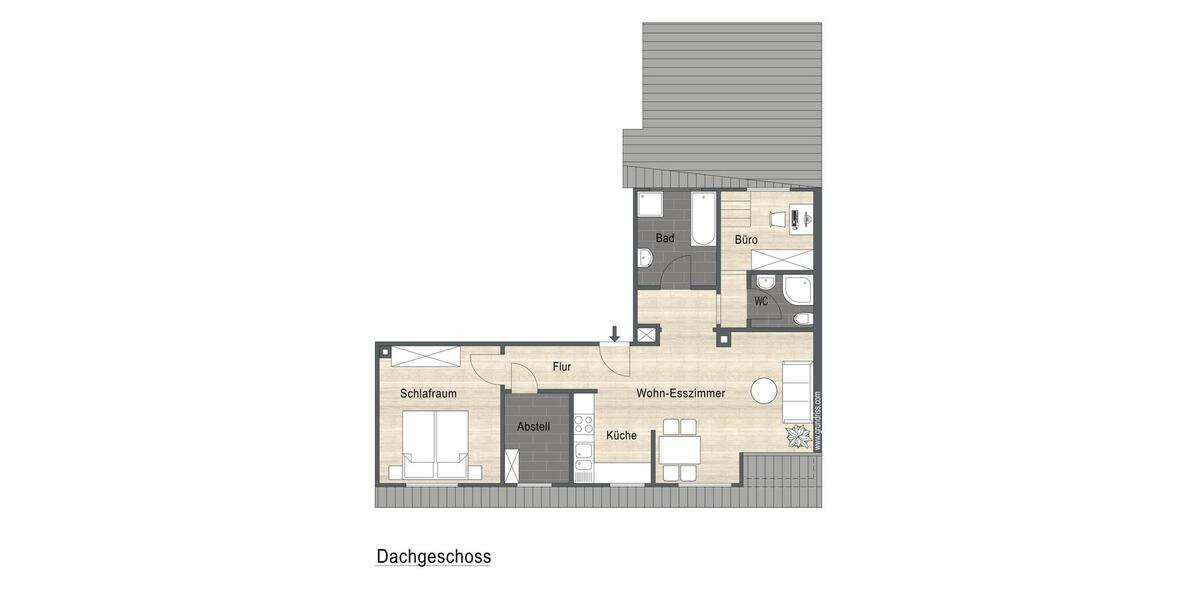 Etagenwohnung Ettlingen - 3.5 Zimmer, 81 m&sup2;, 1.200&euro; | Angebot:26663170