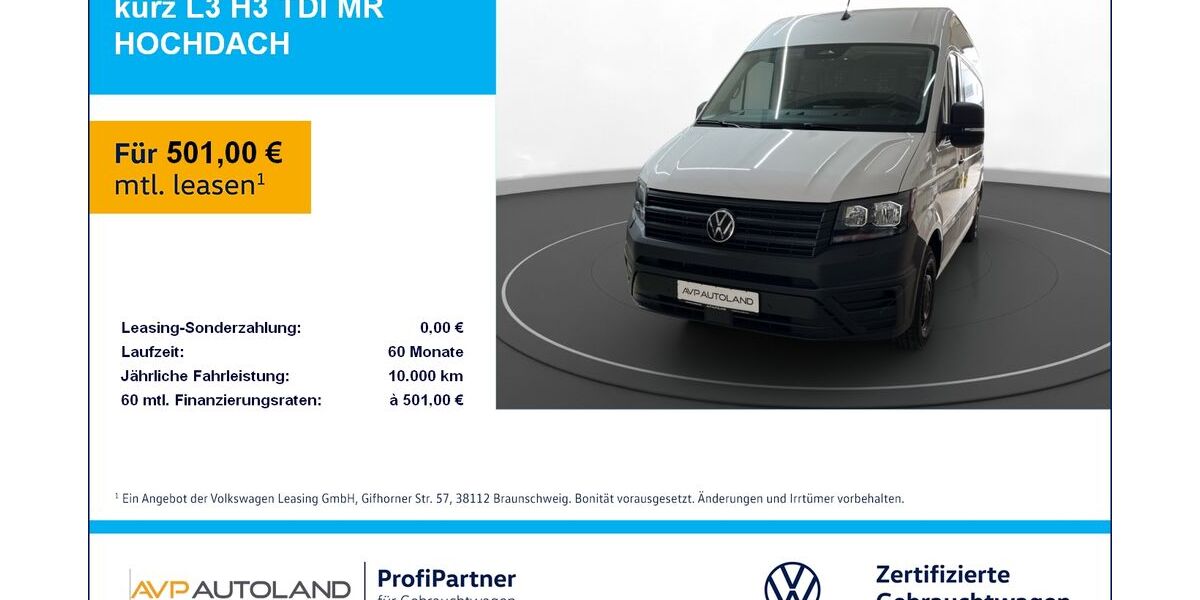 VW Crafter 4.900 km 43.790 &euro; Plattling 94447