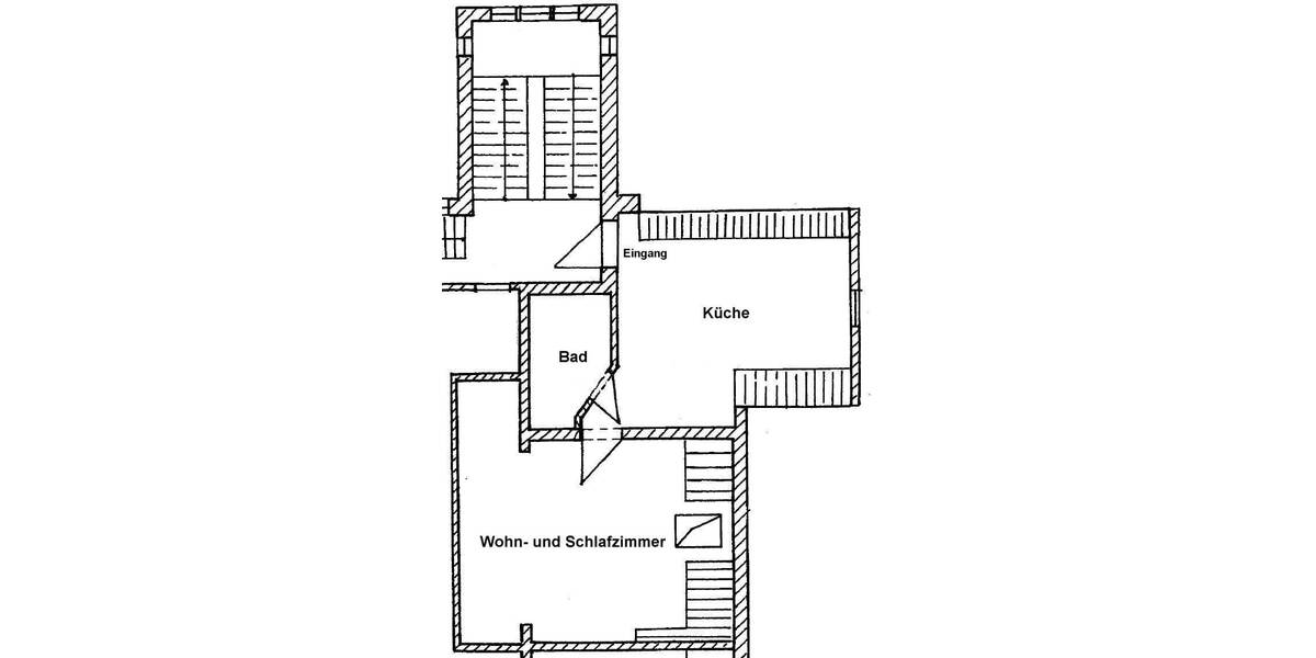Etagenwohnung Halle Nietleben - 2 Zimmer, 51 m&sup2;, 460&euro; | Angebot:26904350