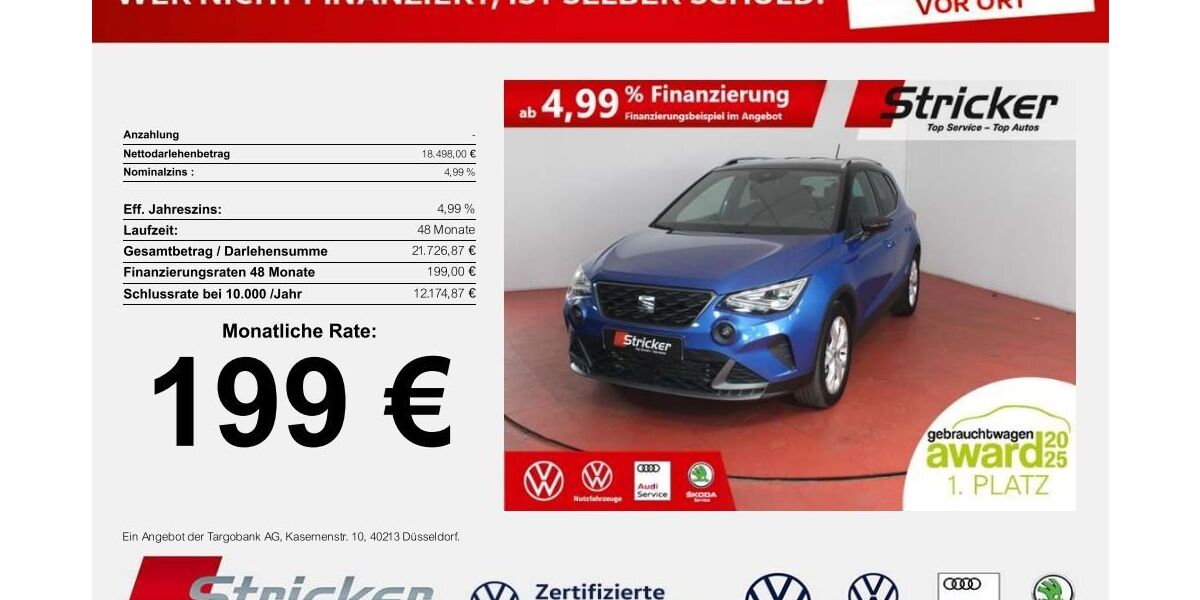 Seat Arona 12.377 km 18.498 &euro; Detmold 32760