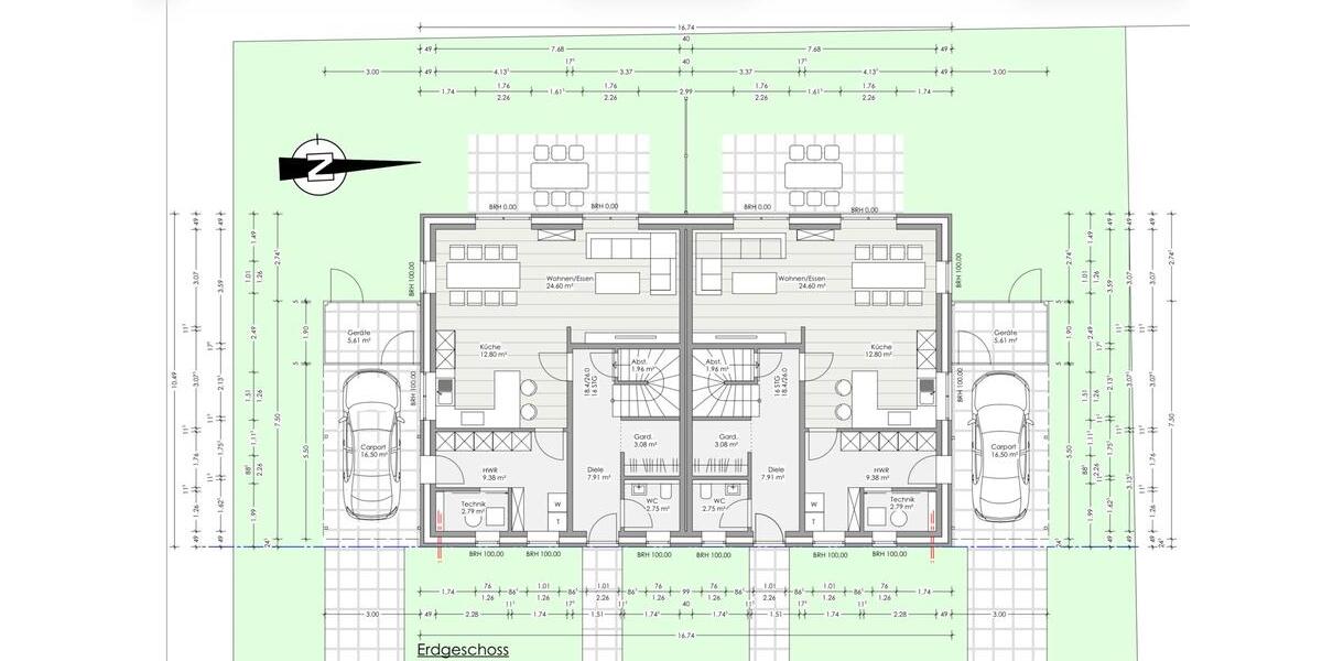 Doppelhaushälfte Cloppenburg - 4 Zimmer, 127 m&sup2;, 1.650&euro; | Angebot:24842681