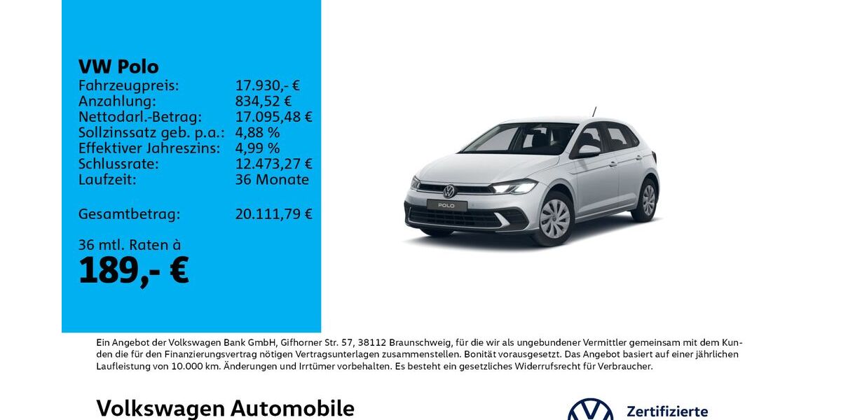 VW Polo 15.500 km 17.930 &euro; Leipzig 04178