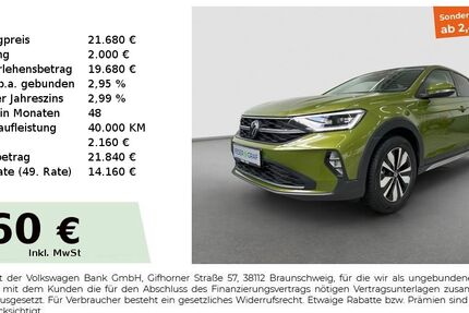 VW Taigo 22.966 km 21.380 € Fürth 90763
