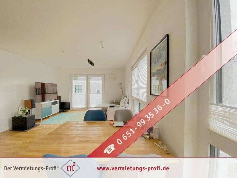 Barrierefreie TraumWohnung mit Moselblick im 2.OG- Helle, moderne 2 ZKB Wohnung mit großem Balkon in bester Lage!