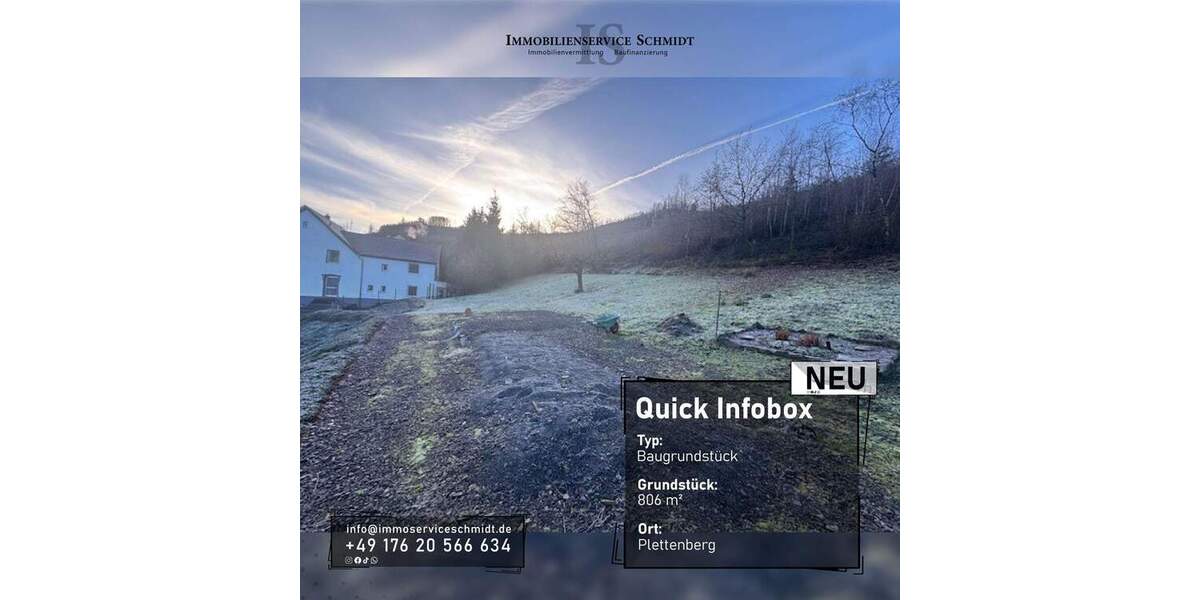 Grundstück Plettenberg - 47.500&euro; | Angebot:25685539