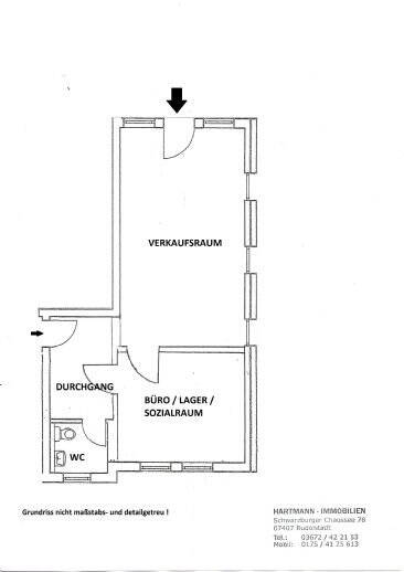Gewerbeobjekt Rudolstadt Volkstedt - 2 Zimmer, 55.000&euro; | Angebot:25660567