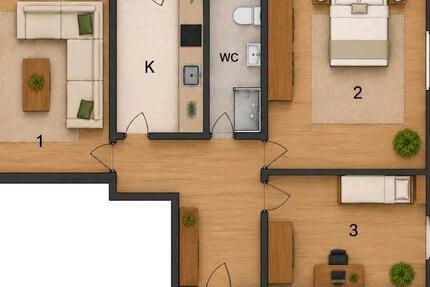 Wohnung Görlitz - 3 Zimmer, 72 m&sup2;, 120.000&euro; | Angebot:26757985