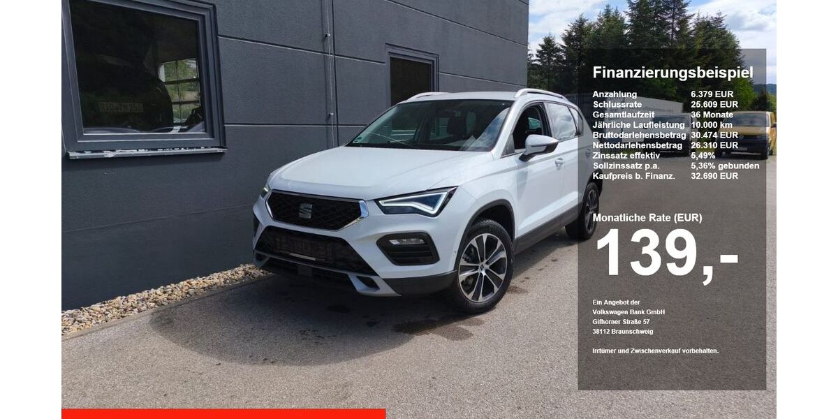 Seat Ateca 4.500 km 32.690 &euro; Riedenburg 93339