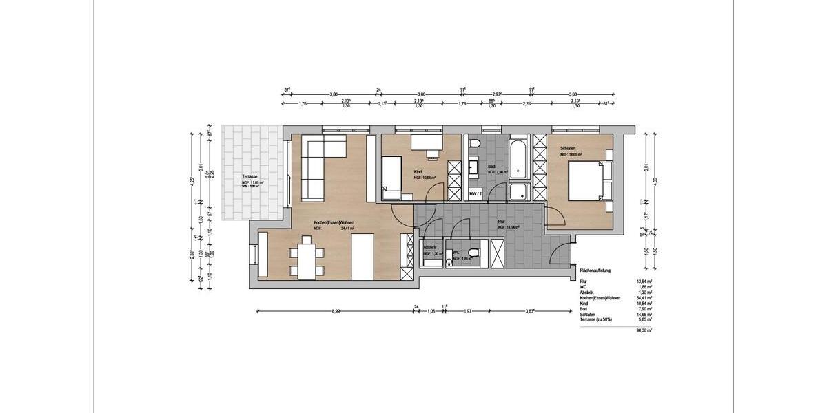 Erdgeschoßwohnung Beilngries - 3 Zimmer, 92 m&sup2;, 920&euro; | Angebot:26223725