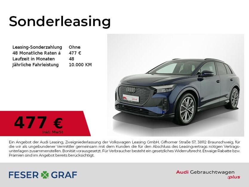 Audi Q4 e-tron 6.086 km 51.810 € Nürnberg 90411