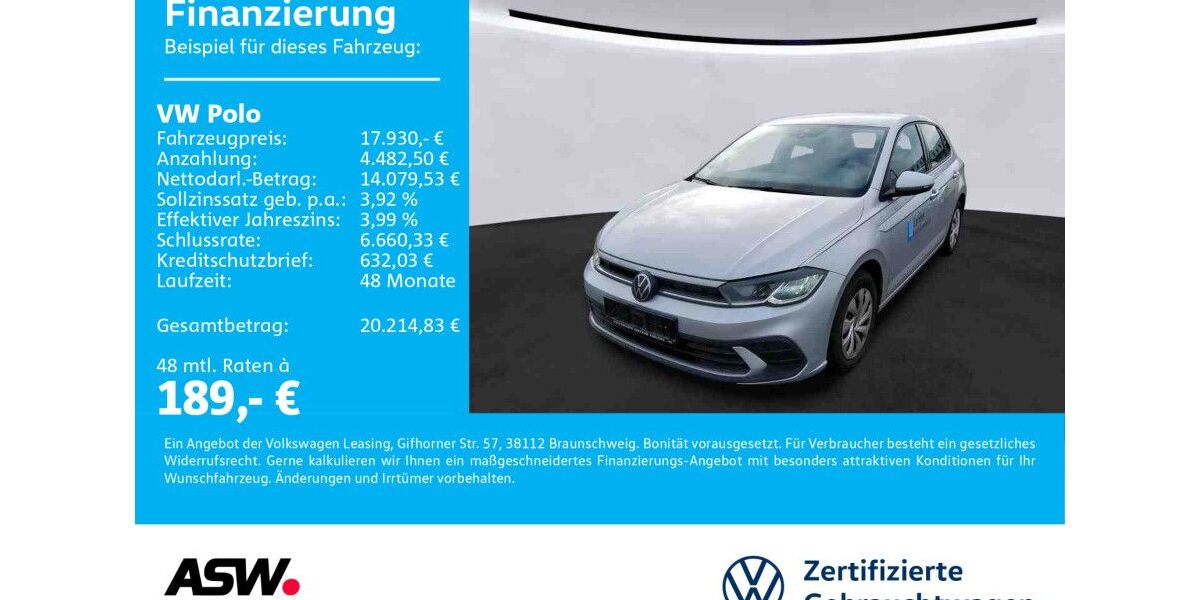 VW Polo 13.900 km 16.560 &euro; Neckarsulm 74172