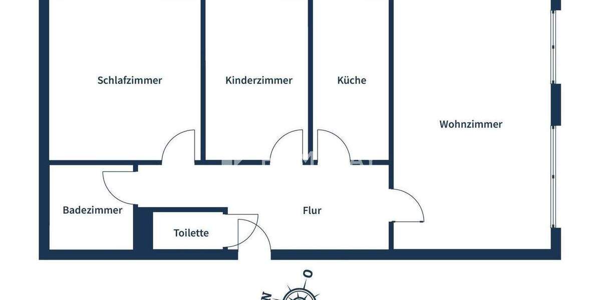 Etagenwohnung Hanau - 3 Zimmer, 65 m&sup2;, 189.000&euro; | Angebot:25773208