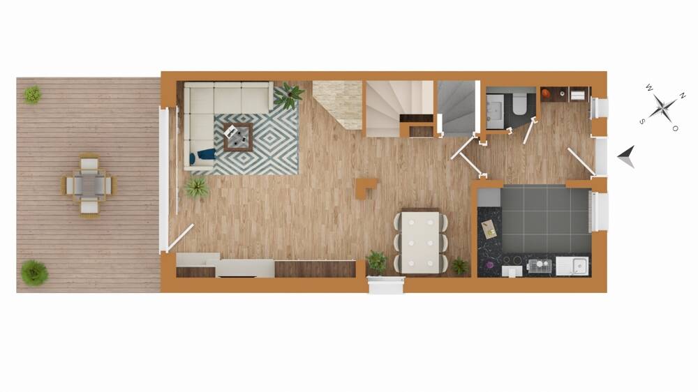 Reihenendhaus Hamburg / Neu-Allermöhe Bergedorf - 4 Zimmer, 107 m&sup2;, 519.000&euro; | Angebot:26894524