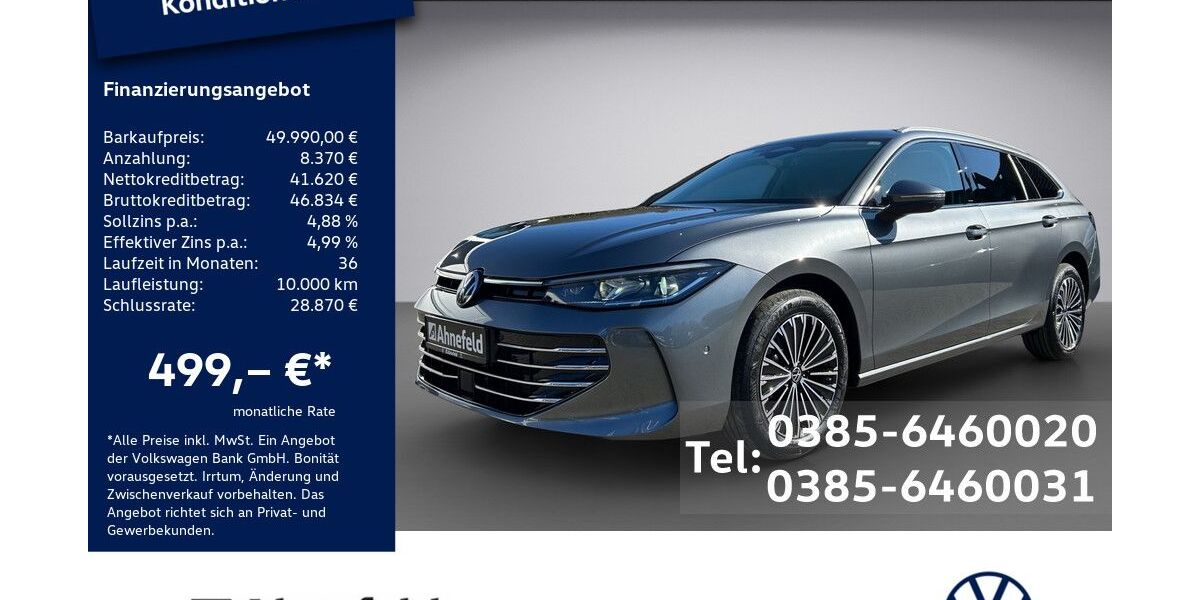 VW Passat 2.500 km 49.990 &euro; Schwerin 19061