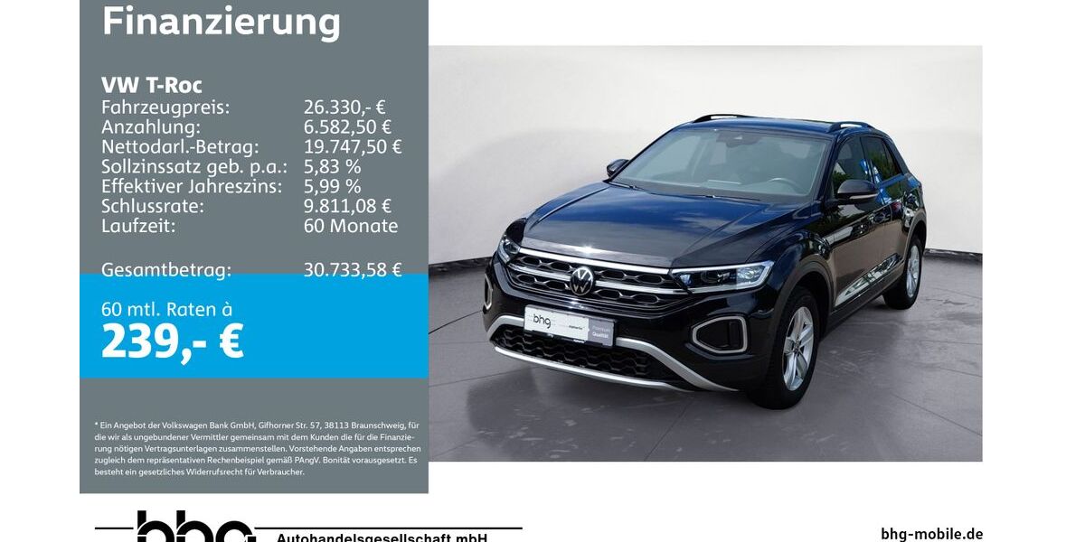 VW T-Roc 29.948 km 26.330 &euro; Reutlingen 72770