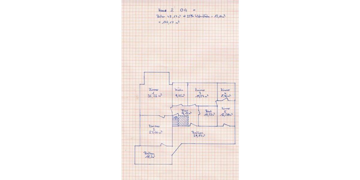 5-Zimmer Wohnung mit riesigem Balkon 5 zimmer