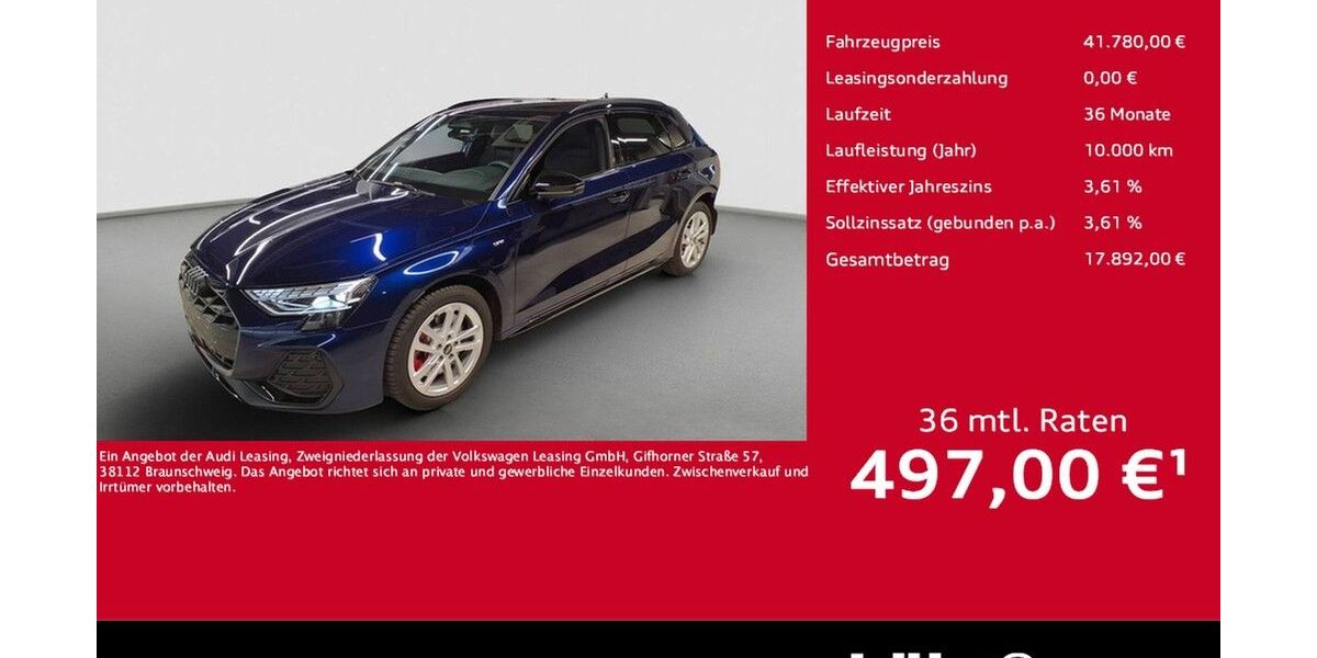 Audi A3 7.298 km 41.780 &euro; Mainz 55131