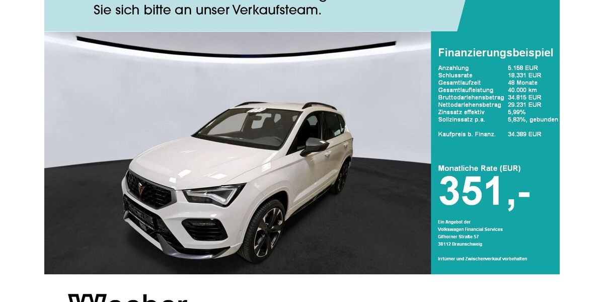 Cupra Ateca 32.660 km 33.980 &euro; Herrenberg 71083
