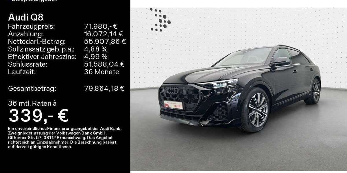 Audi Q8 30.135 km 69.980 € Bad Nauheim 61231