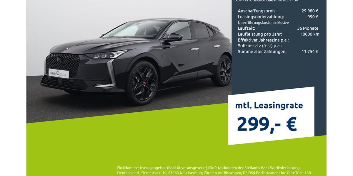 DS Automobiles DS4 3.500 km 29.990 € Borken 46325