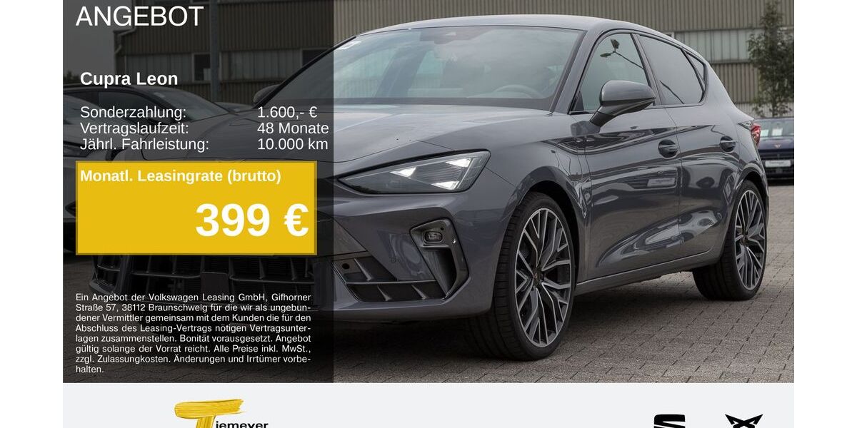 Cupra Leon 6.299 km 37.290 &euro; Recklinghausen 45663