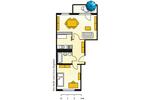 Etagenwohnung Cottbus Sachsendorf - 2 Zimmer, 48 m&sup2;, 325&euro; | Angebot:26368970