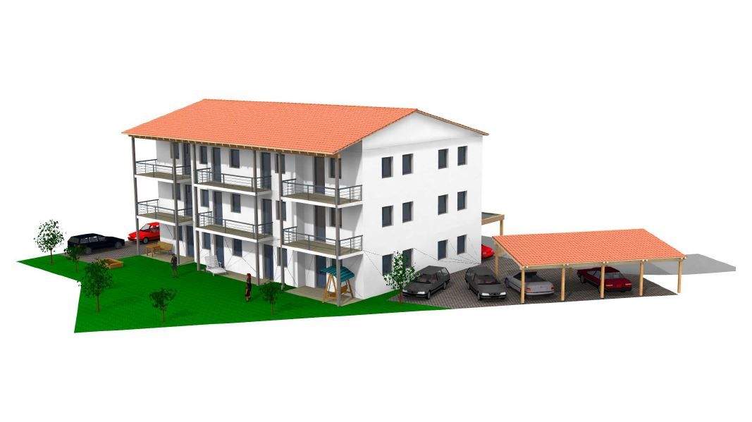 *** 3-Zimmer im 1. OG mit Balkon - Neubau KfW 40 Effizienzhaus mit 9 WE *** 3 zimmer