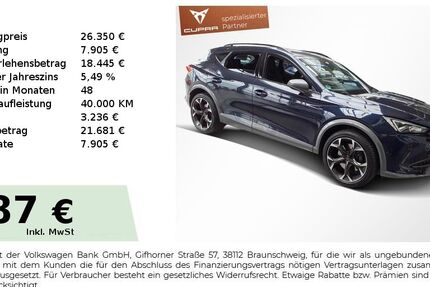 Cupra Formentor 57.750 km 25.880 &euro; Nürnberg 90441